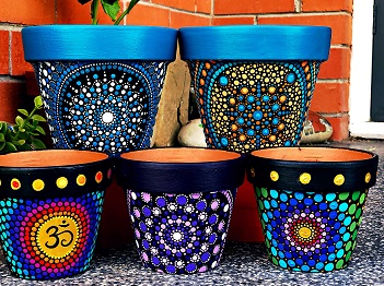 Mandala Painted Pots! Update – This program is filled.