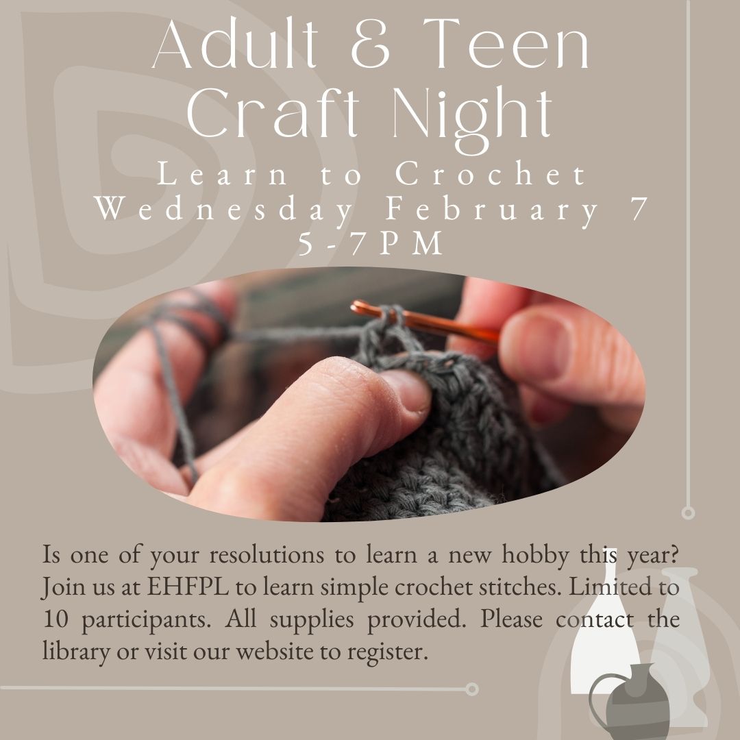 Adult & Teen Craft Night – Learn to Crochet