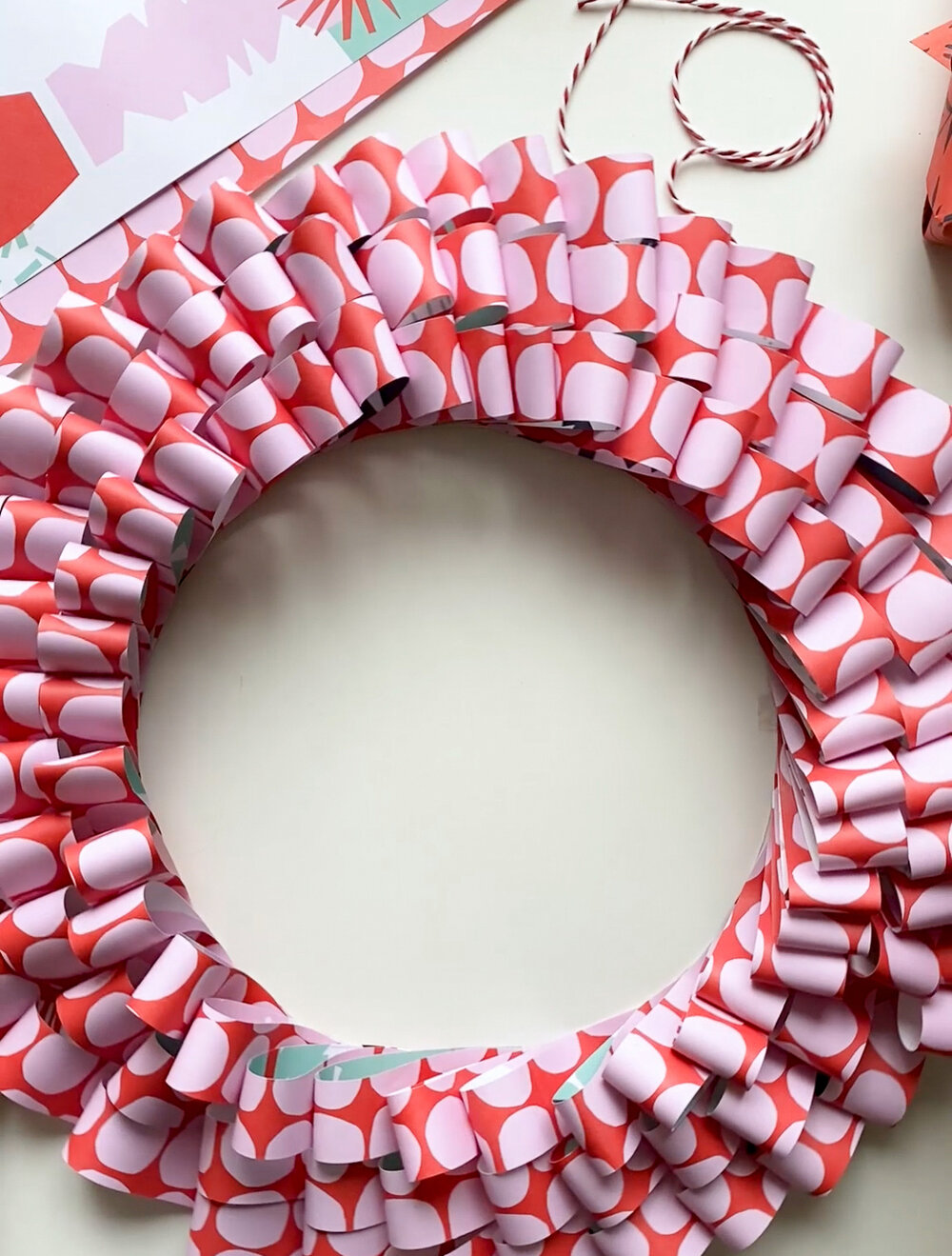Adult Craft Night ~ Paper Loop Wreaths