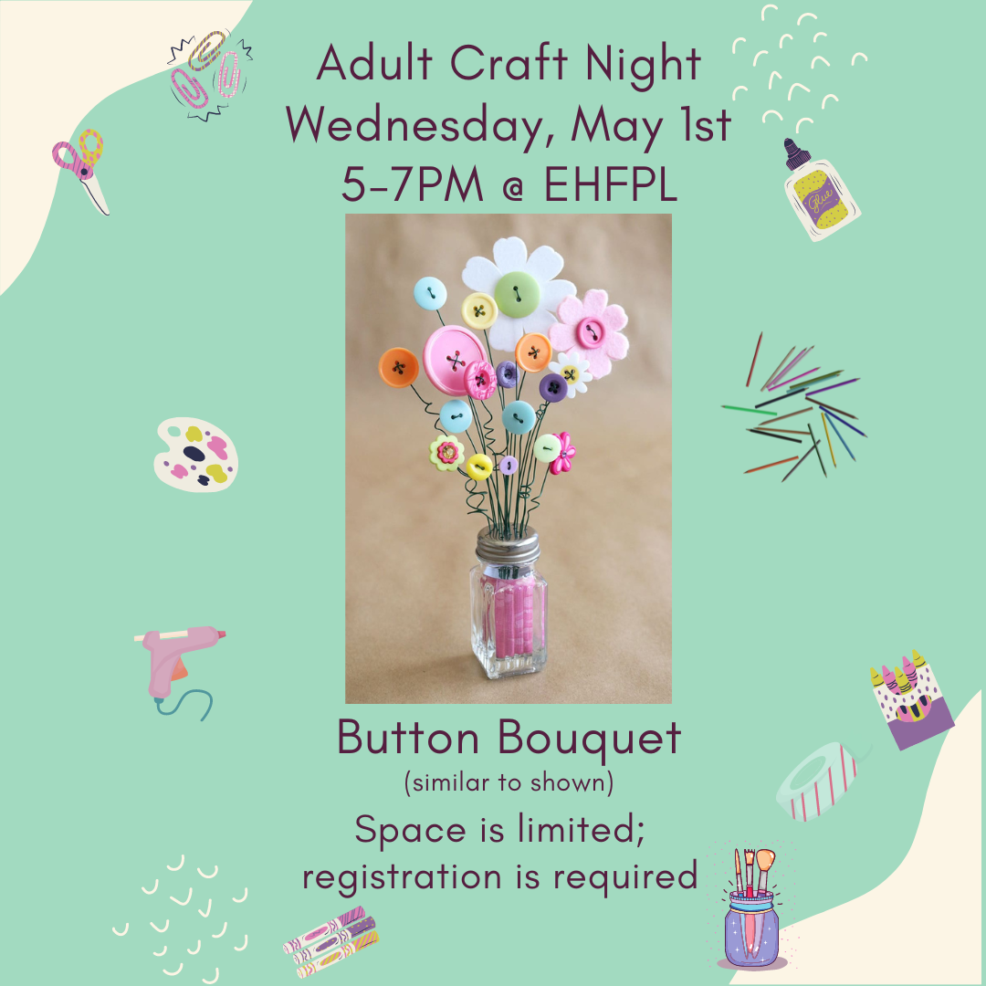 Adult Craft Night – Button Bouquets